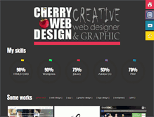 Tablet Screenshot of cherryweb-design.com
